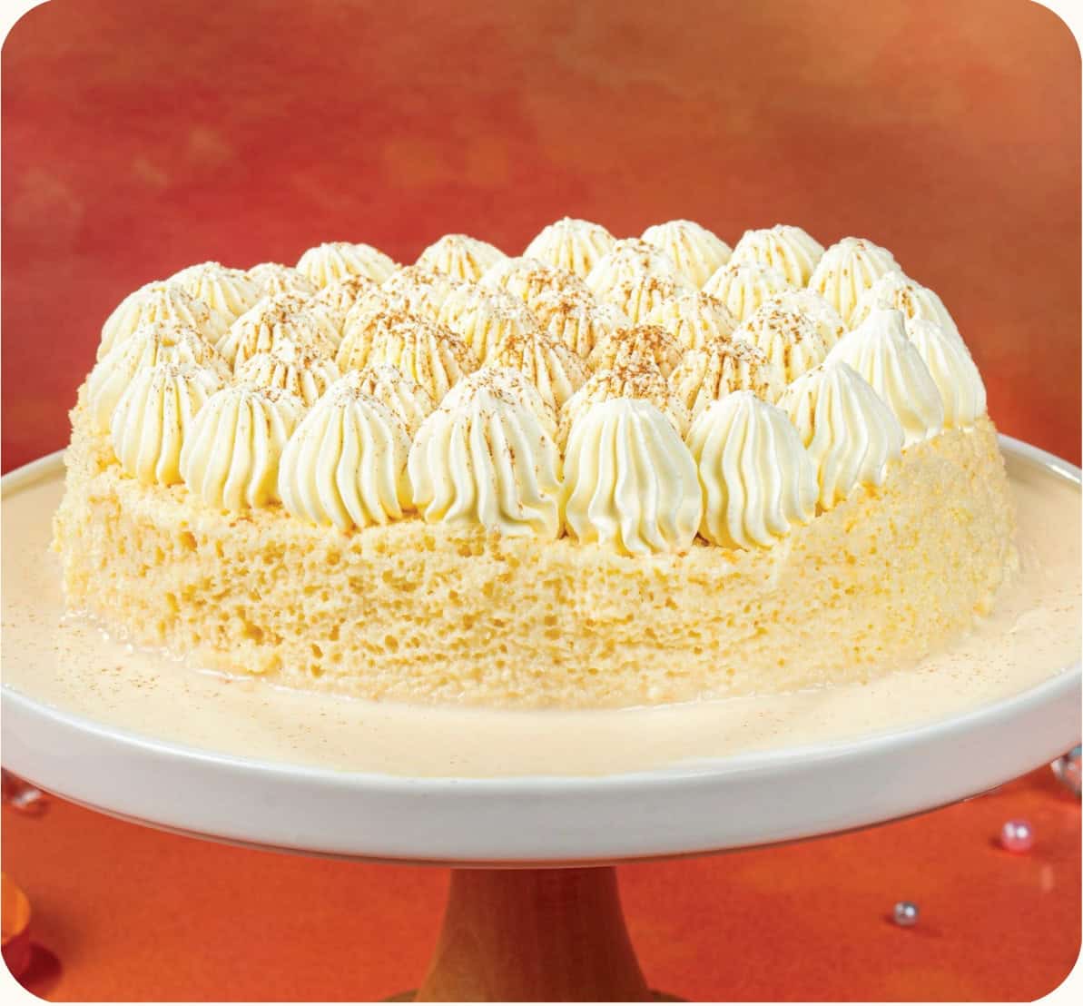 Tres leches cake soaked in three milks at Dulce de Saigon